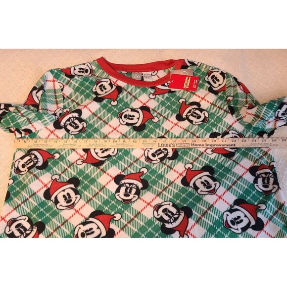 Mickey Christmas Jammies for Families Mens XLT Pajamas 2pc Set NWT Disney Santa - Picture 9 of 16